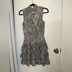 Leopard Print Sleeveless Dress